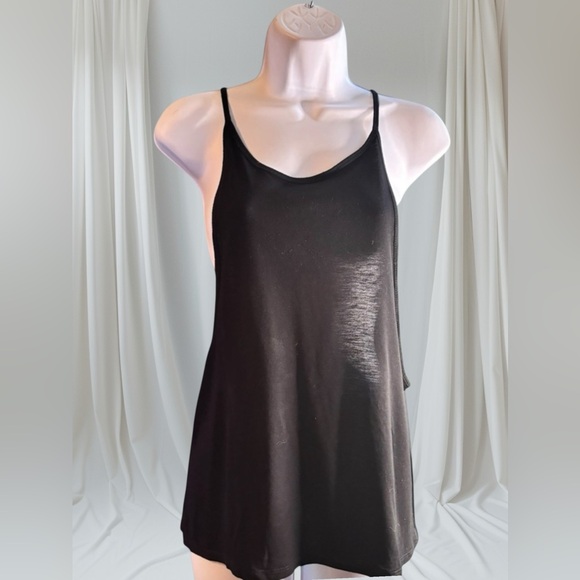 Forever 21 Tops - Vintage Y2K Forever 21 Black Women's DEEP V open sided Tank Top size small